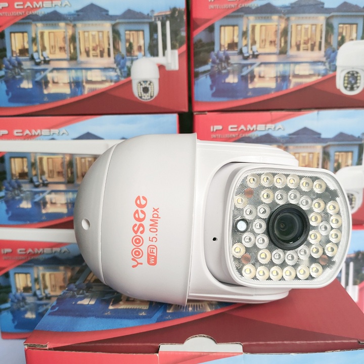 Camera ngoài trời yoosee Ptz 36led 5.0Mpx xoay 360 độ siêu nét, đàm thoại 2 chiều, có màu ban đêm