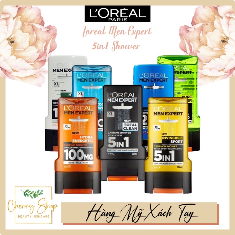 Sữa tắm gội toàn thân Loreal Men Expert 5 in 1 chai (300ml)