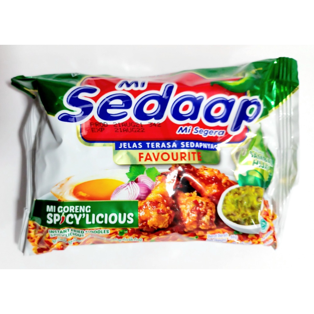 Mì khô sedaap mi goreng  đặt biệt gà cay phô mai - 3 vị cay.hsd:4/2024