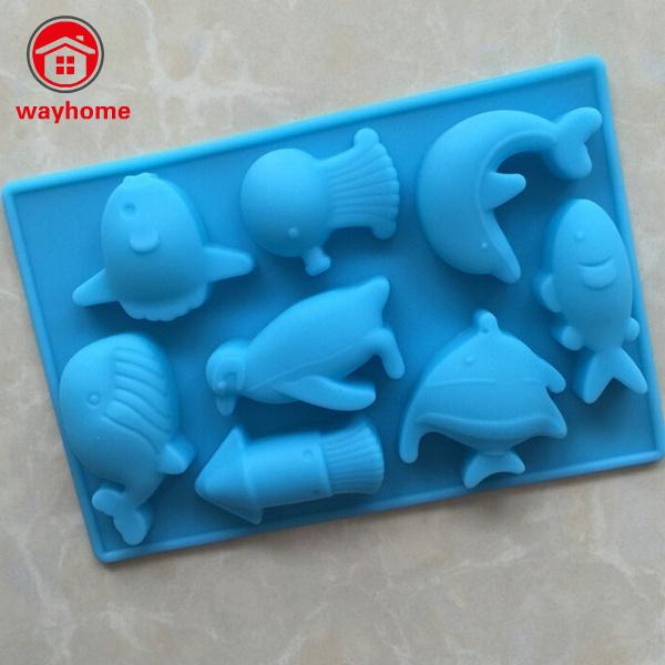 Khuôn Silicone Làm Bánh Hình Cá Đại Dương