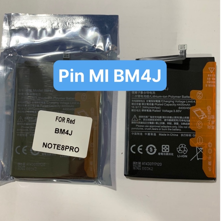 Pin xiaomi Redmi note 8 pro / BM4J / 4500mAh / zin hãng có bảo hành