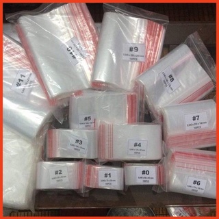 100 gam túi zip viền đỏ số 10 !