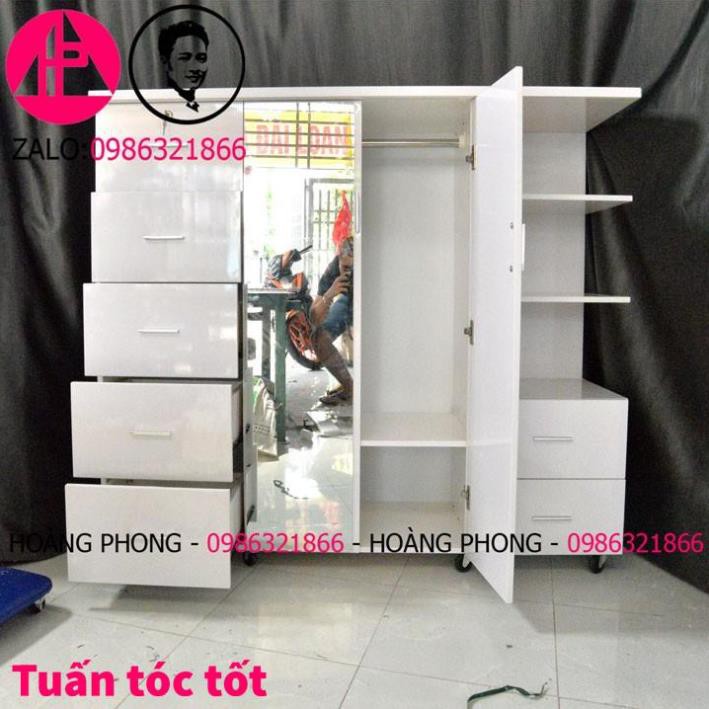 Tủ quần áo Trẻ em nhựa 1m43 x 1m28 Màu trắng  Nhiều ngăn kéo có gương soi  Cao cấp bảo hành 2 năm Miễn phí vận chuyển | BigBuy360 - bigbuy360.vn