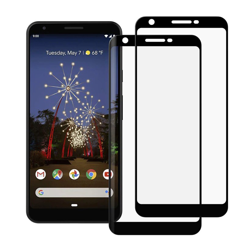 Kính Cường Lực 4D Full Màn Cho Google Pixel 3A, Dán Màn Hình Pixel Full Màn