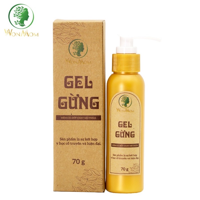 Gel gừng Wonmom massage tan mỡ bụng sau sinh