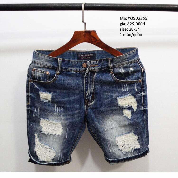 QUẦN SHORT NAM RÁCH TCS 105 CAO CẤP CO DÃN CHIWAWA SHOP