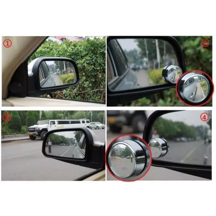 GƯƠNG CẦU LỒI Ô TÔ 40MM HOẶC 50MM, kiếng chiếu hậu xe hơi góc rộng 360 độ, kính hậu oto, tròn nhỏ mini 3R-11 3R-12