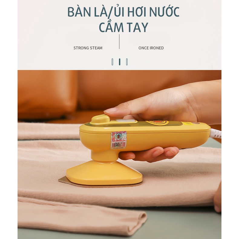 Bàn Là Ủi Hơi Nước Cầm Tay Mini Tiện Lợi Đem Theo Người Thương HIệu G.Duck Kids Làm Mịn Nếp Nhăn Nhanh Chóng