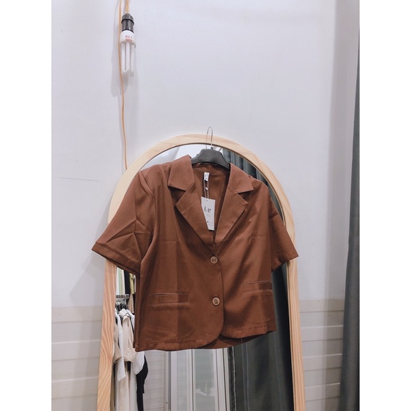 Áo Vest / Blazer ngắn cộc tay có độn vai xịn