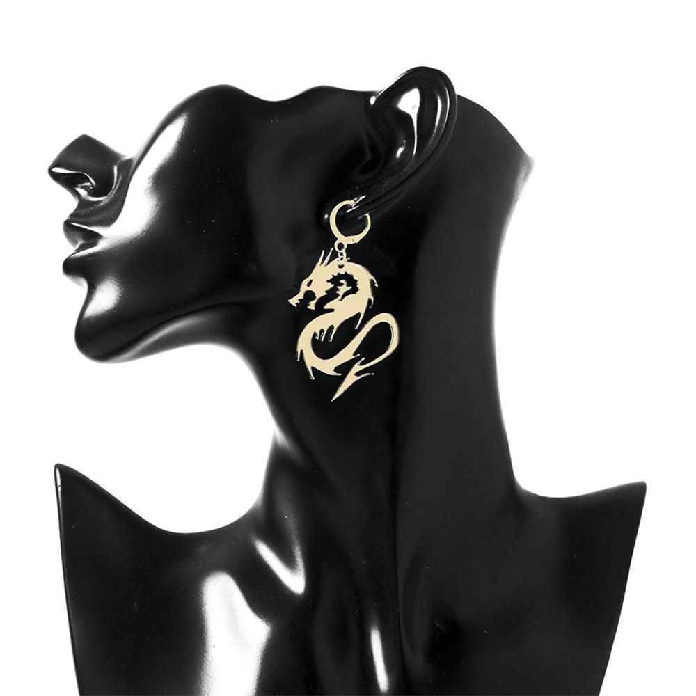 Khuyên Tai Hình Rồng Nhiều Màu Sắc Bằng Acrylic