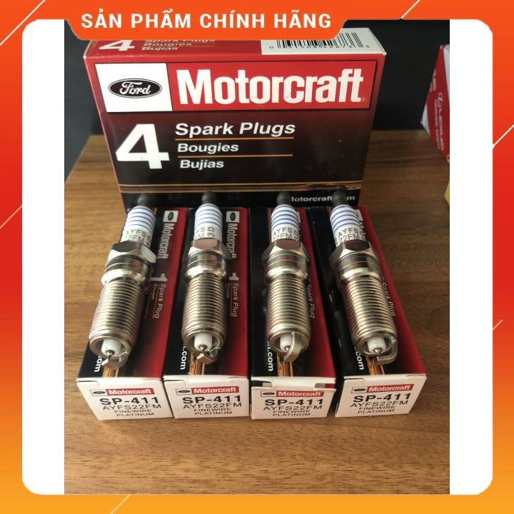 Bugi Ford Escape Fiesta Focus Ecosport SP411 MOTORCRAFT chân kim Platinum