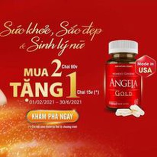 SÂM ANGELA GOLD LỌ 60v – CÂN BẰNG NỘI TIẾT TỐ NỮ – GÌN GIỮ NÉT XUÂN-Mua 2 tặng 1 lọ 15v