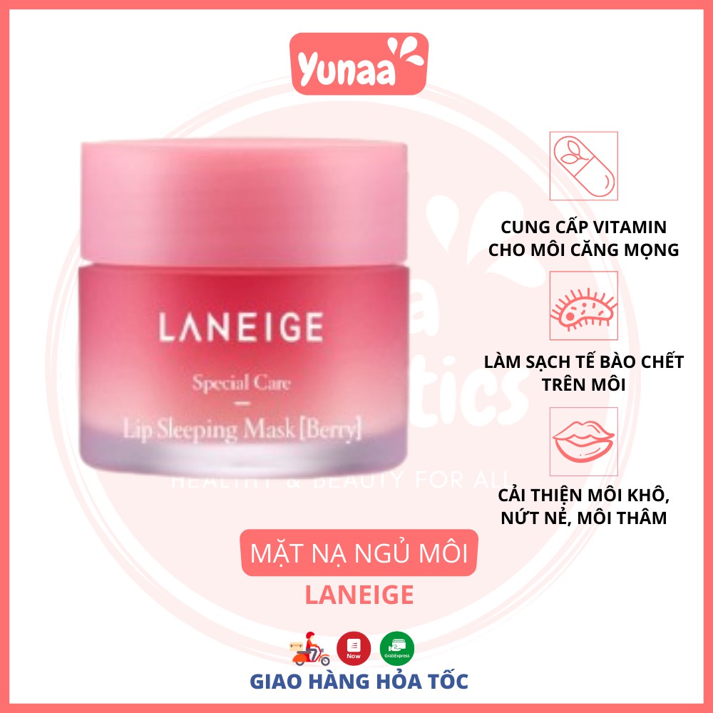 Mặt nạ ngủ cho môi Laneige Lip Sleeping Mask Berry 3g [Yunaa Cosmetics]