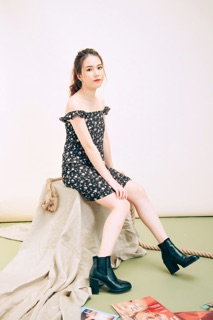 Đầm rớt vai