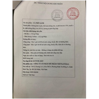 CÀ PHÊ XANH KHÁNG MỠ 30 GÓI