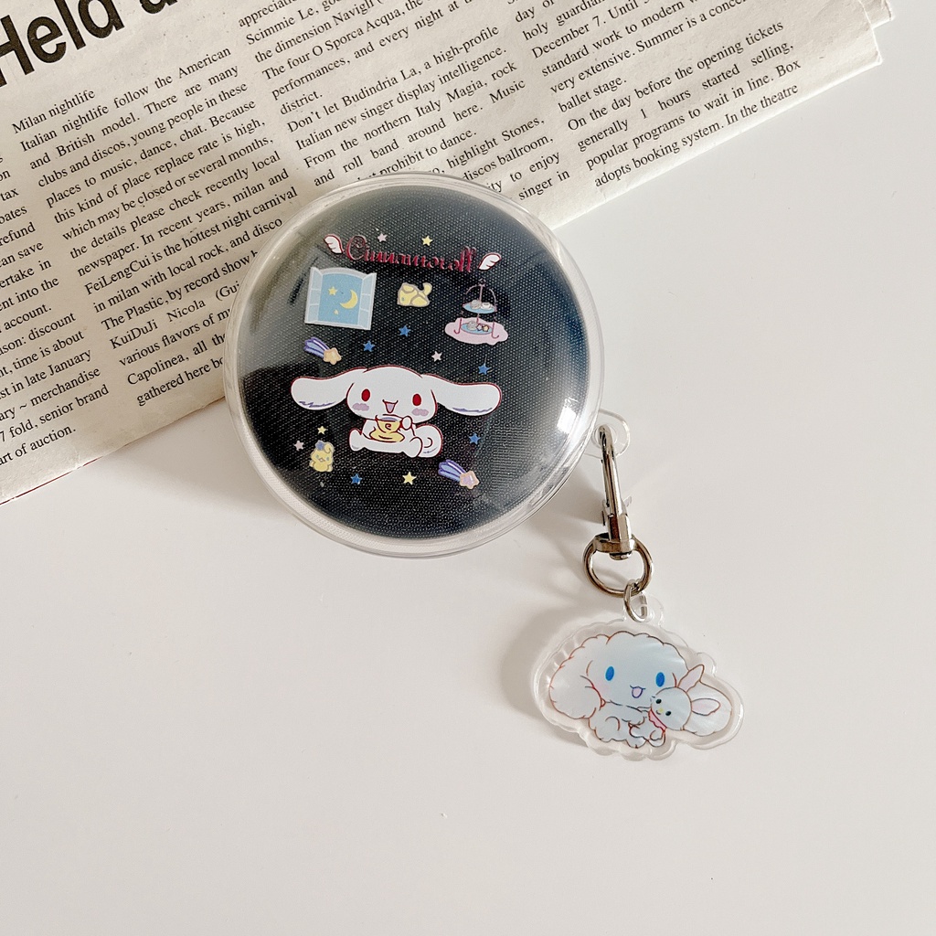 Vỏ Bảo Vệ Hộp Sạc Tai Nghe OPPO ENCO W31 Bằng TPU Mềm Trong Suốt Chống Sốc In Hình Hoạt Hình Đơn Giản