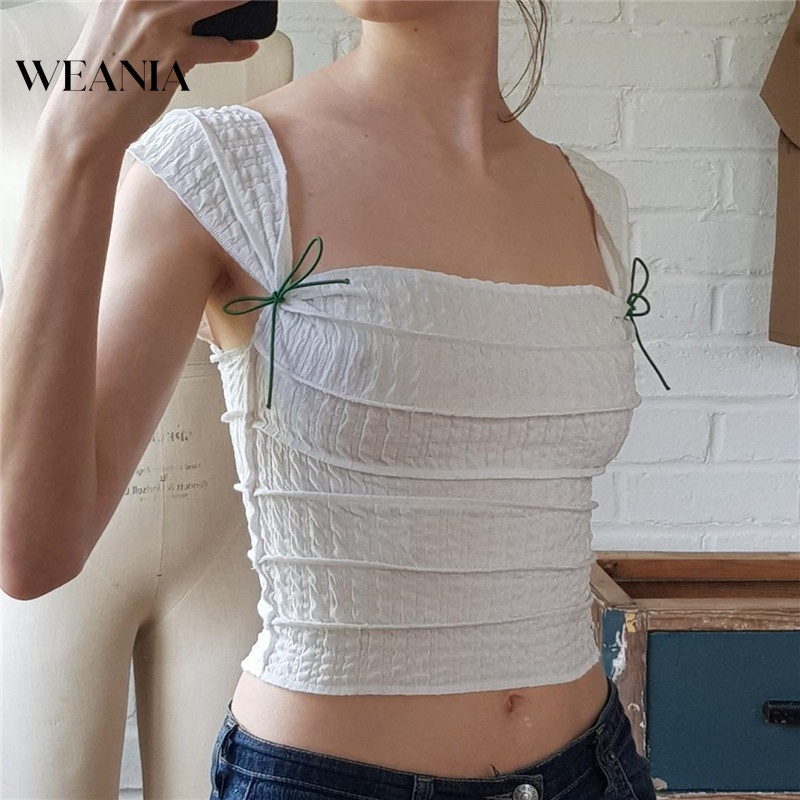 Áo Tank Top Hai Dây Hở Lưng Gợi Cảm Cho Nữ
