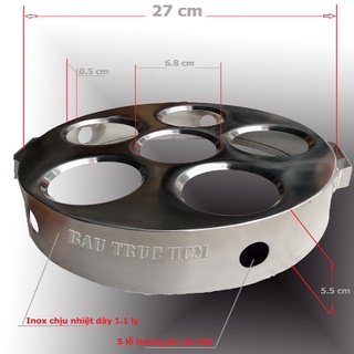 Lò inox đỗ bánh căn - nấu bếp gas