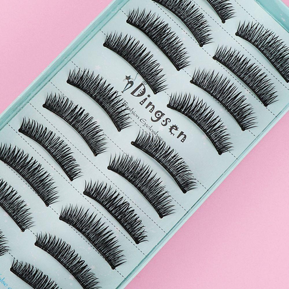 Set 10 Cặp Lông Mi Giả Dày Màu Đen Handmade