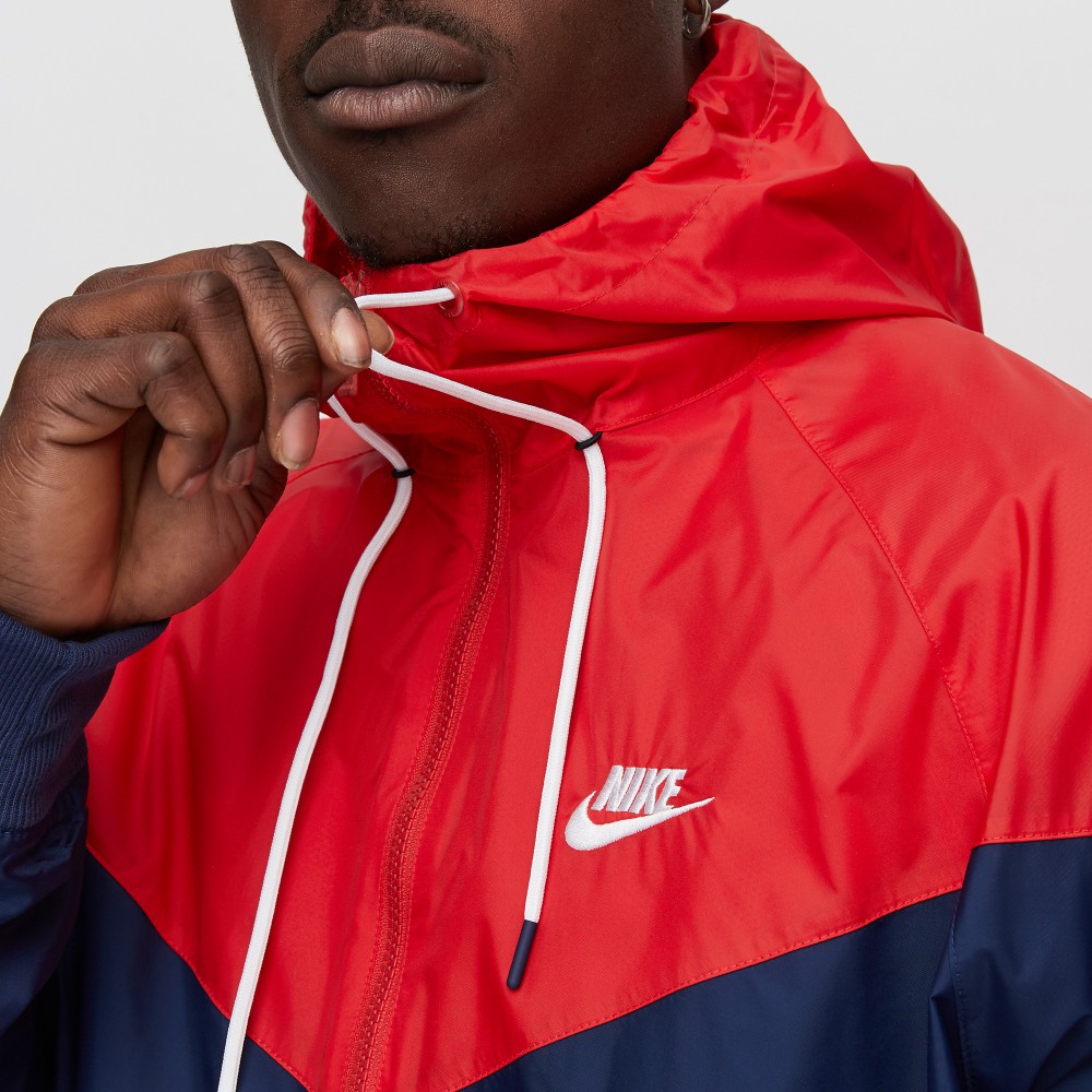 ÁO KHOÁC NIKE WINDRUNNER HOODED - XANH NAVY / ĐỎ