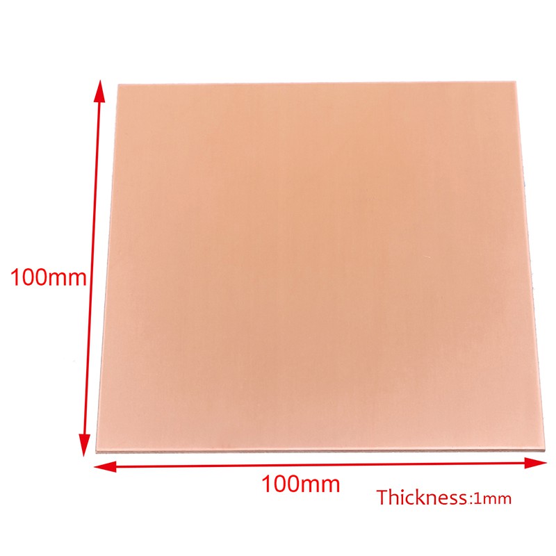 Tấm đồng nguyên chất 1mm X 100mm X 100mm 99.9%