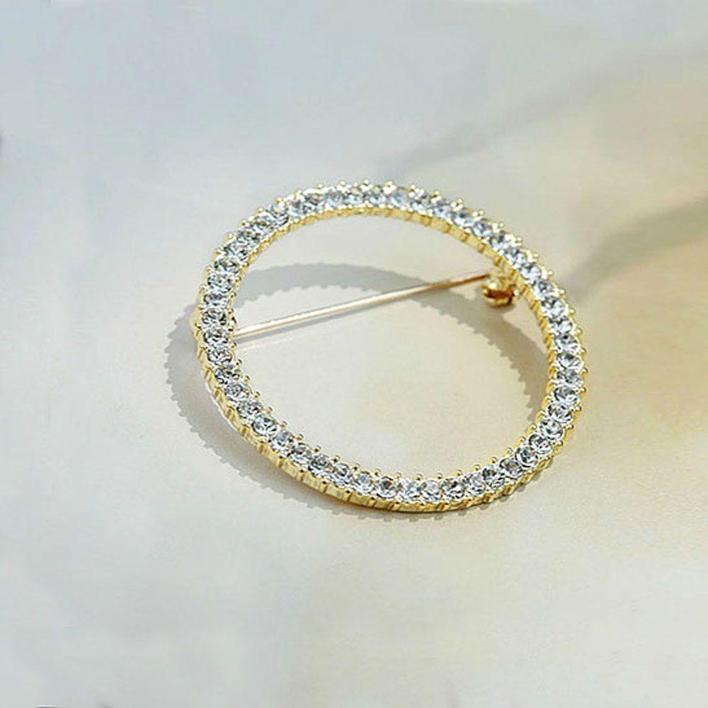 Ghim Cài Áo Cố Định Hình Tròn Đơn Giản|Trang Sức Vòng Đeo Tay Thời Trang Sành Điệu Cho Nam Và Nữ