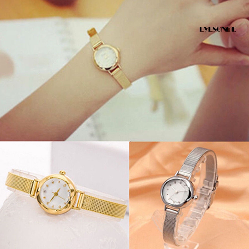 Đồng Hồ Dây HợP Kim ĐíNh Đá ThờI Trang Cho Nữ