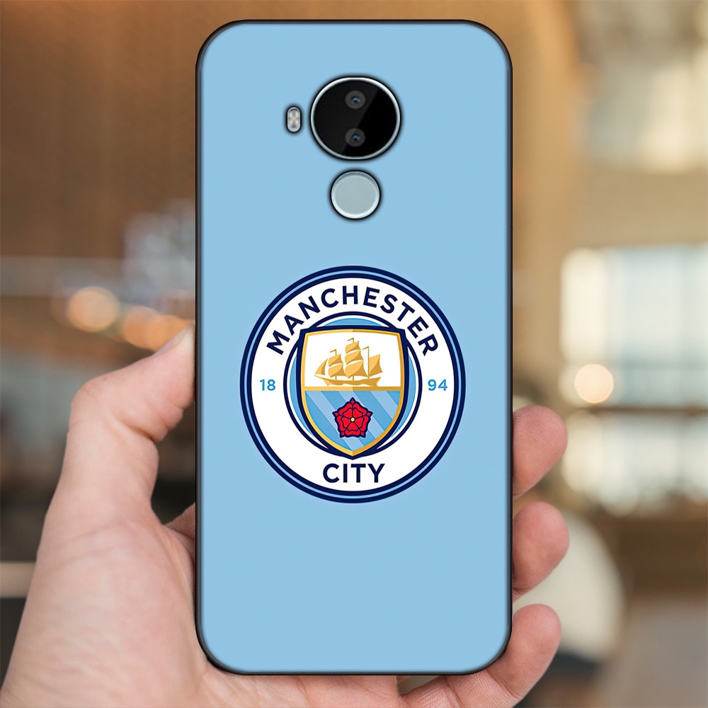 Ốp lưng Nokia C30 viền đen in hình Manchester City MC