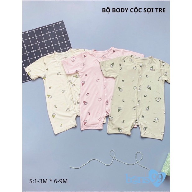 Bộ cộc liền thân sợi tre siêu mềm Bons99