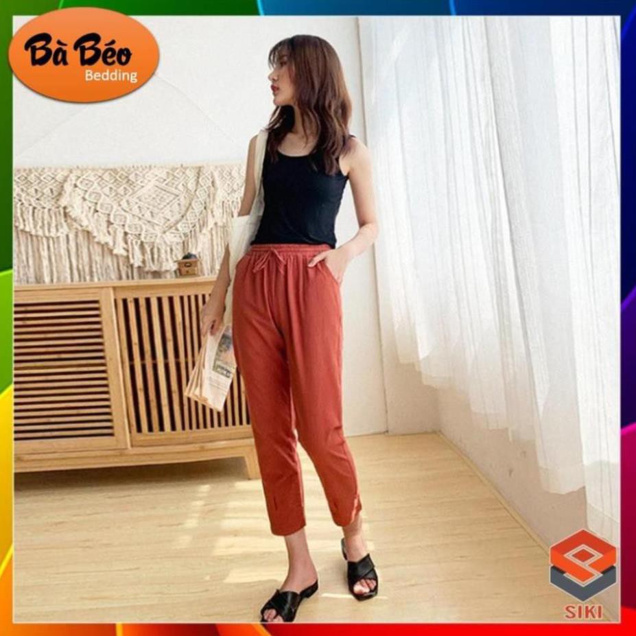 [Bigsize M-3XL] Quần đũi baggy nữ size lớn vải cực đẹp mát mềm (quần bagy, Quần Đũi, Chất Liệu Đũi, Quần Ngố Nữ) | BigBuy360 - bigbuy360.vn