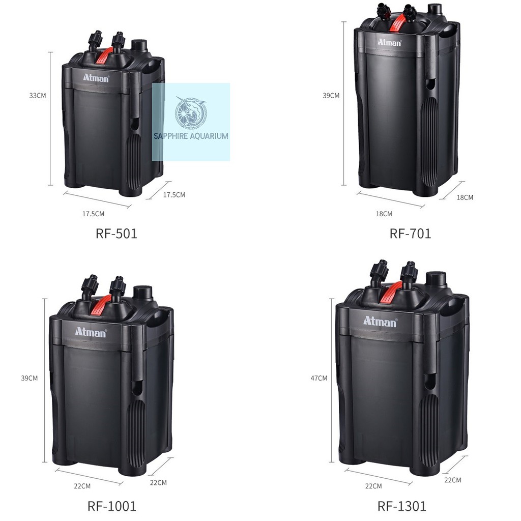 Máy lọc thùng bể cá Atman RF-1001