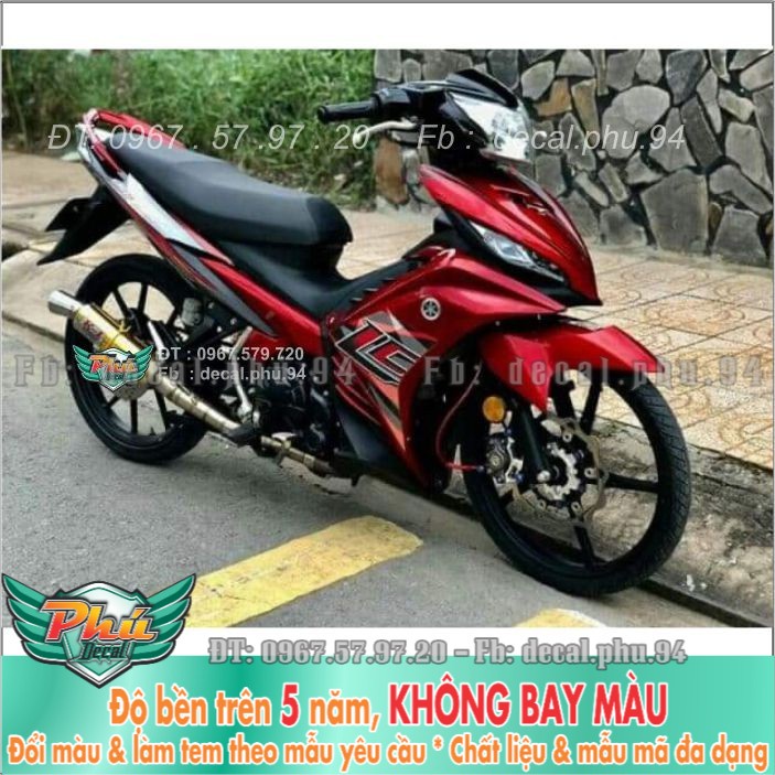 Tem rời Exciter 135 Lc đỏ (X) -1