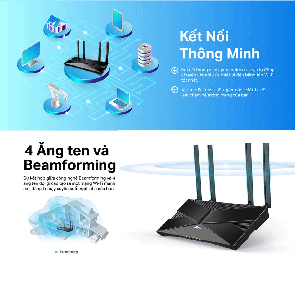 [Hỏa Tốc] Bộ Phát Router Wifi TP-Link Archer AX10 Wifi 6 Chuẩn AX 1500Mpbs