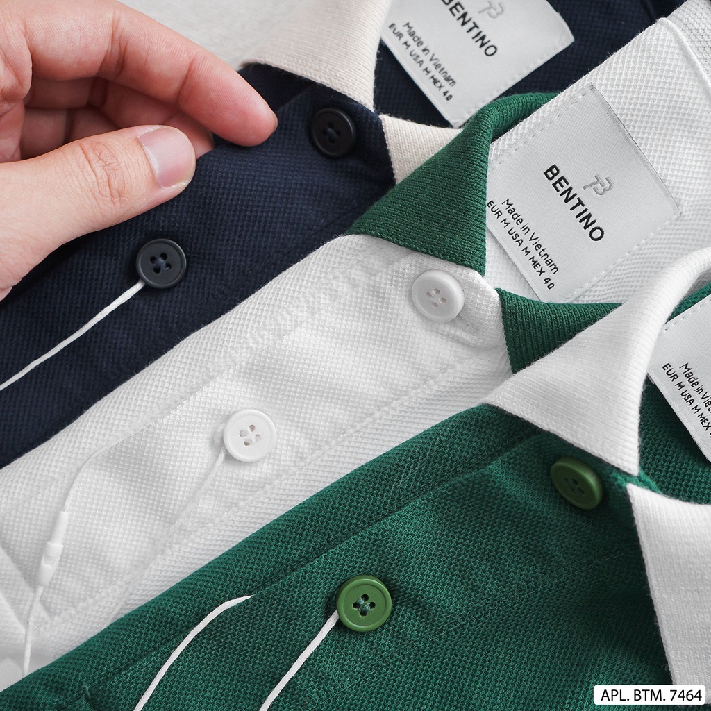 Áo thun polo thời trang trẻ trung, cá tính, chất liệu thun cá sấu siêu mịn mát 7464