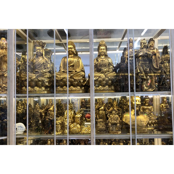 Thẻ đồng nguyên chất tháp ngũ hành kim can phổ ba kim xí điểu đại vi đức kim can - đồ đồng trâm anh