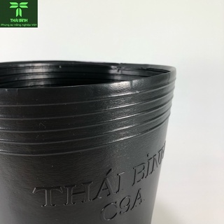 [50 Cái] Chậu Nhựa Đen C9A (21x17)