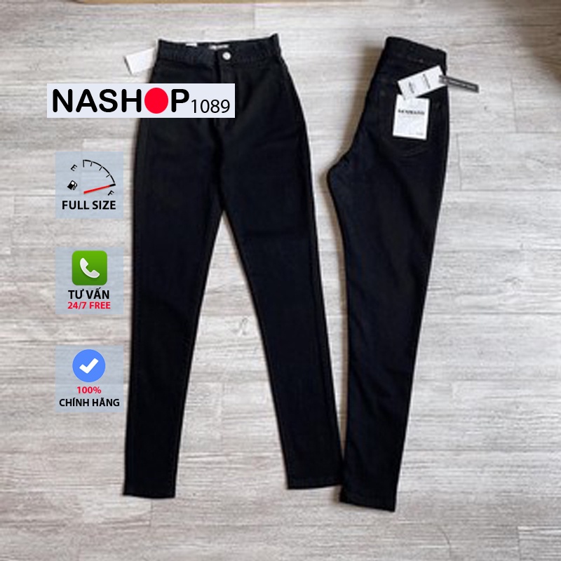 Quần jean nữ quần skinny quần bò nữ đẹp lưng cao tôn dáng co dãn thoải mái Nashop1089