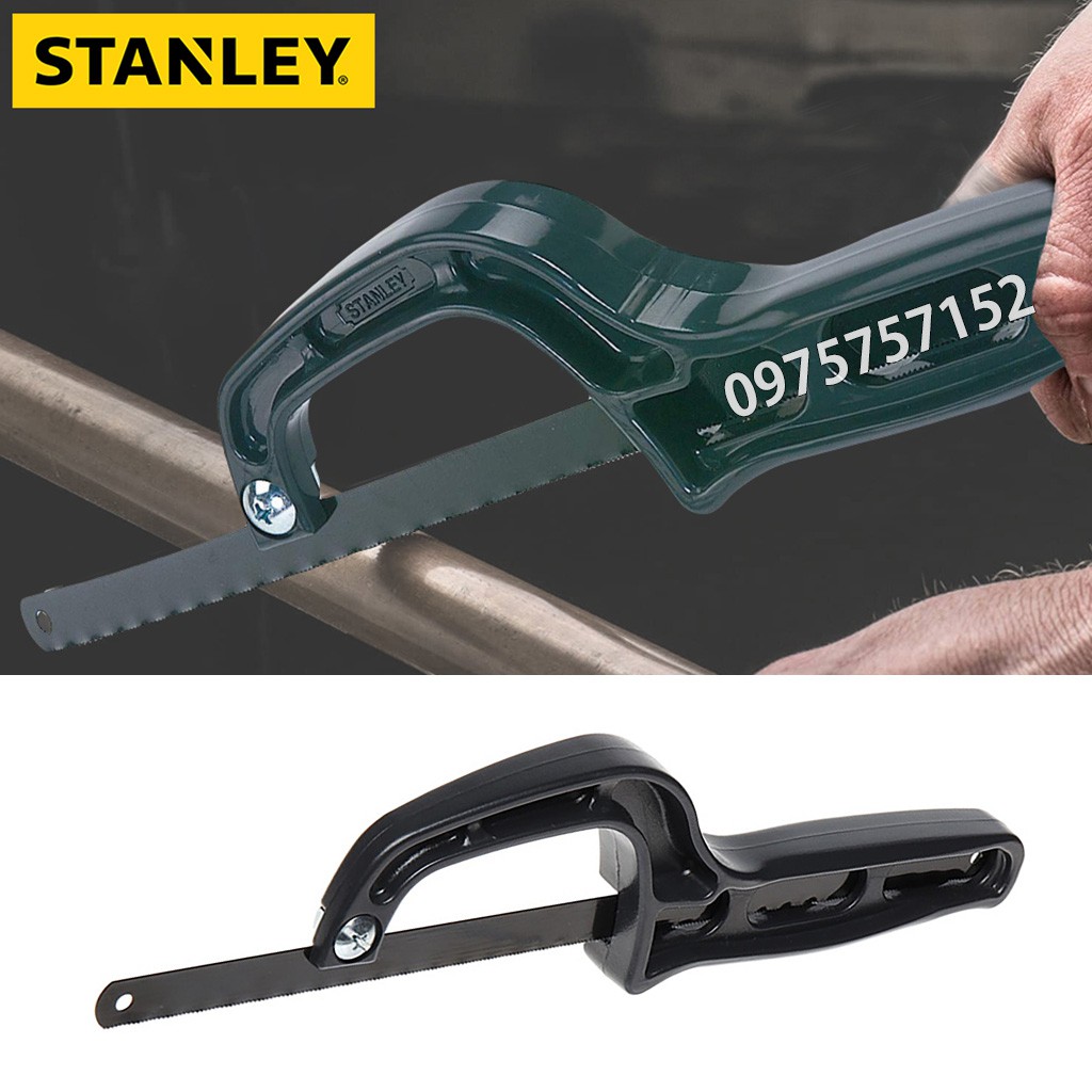 Cưa sắt mini cầm tay, cưa ống nước đa năng STANLEY 10''/ 254mm, lưỡi thép Carbon cao cấp cực sắc bén, thiết kế nhỏ gọn