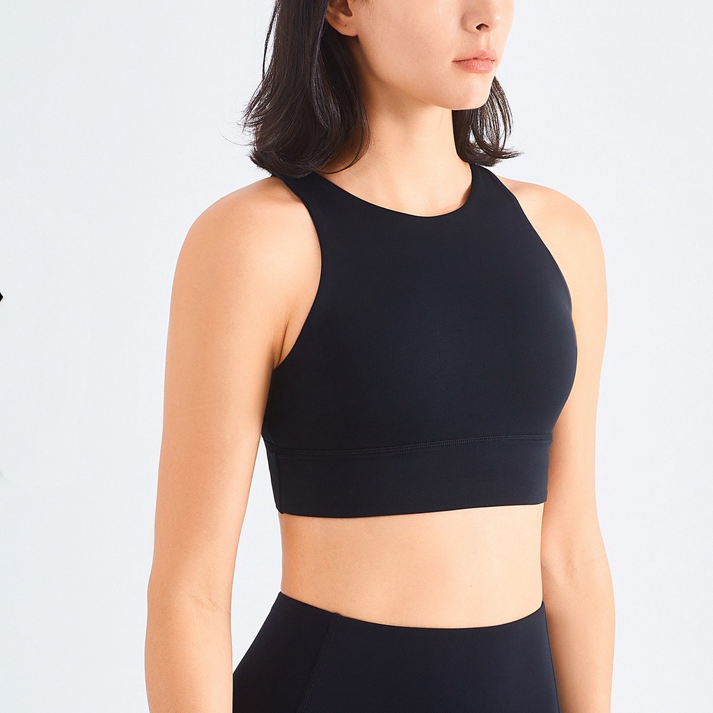 Áo bra thể thao HOPPE FUMENG WX198 3 lỗ cổ cao chuyên dụng cho nữ mặc tập gym