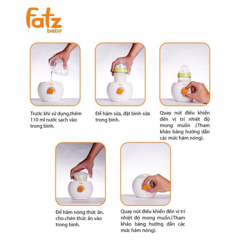 Máy Hâm Sữa Bình Cổ Siêu Rộng Fatz