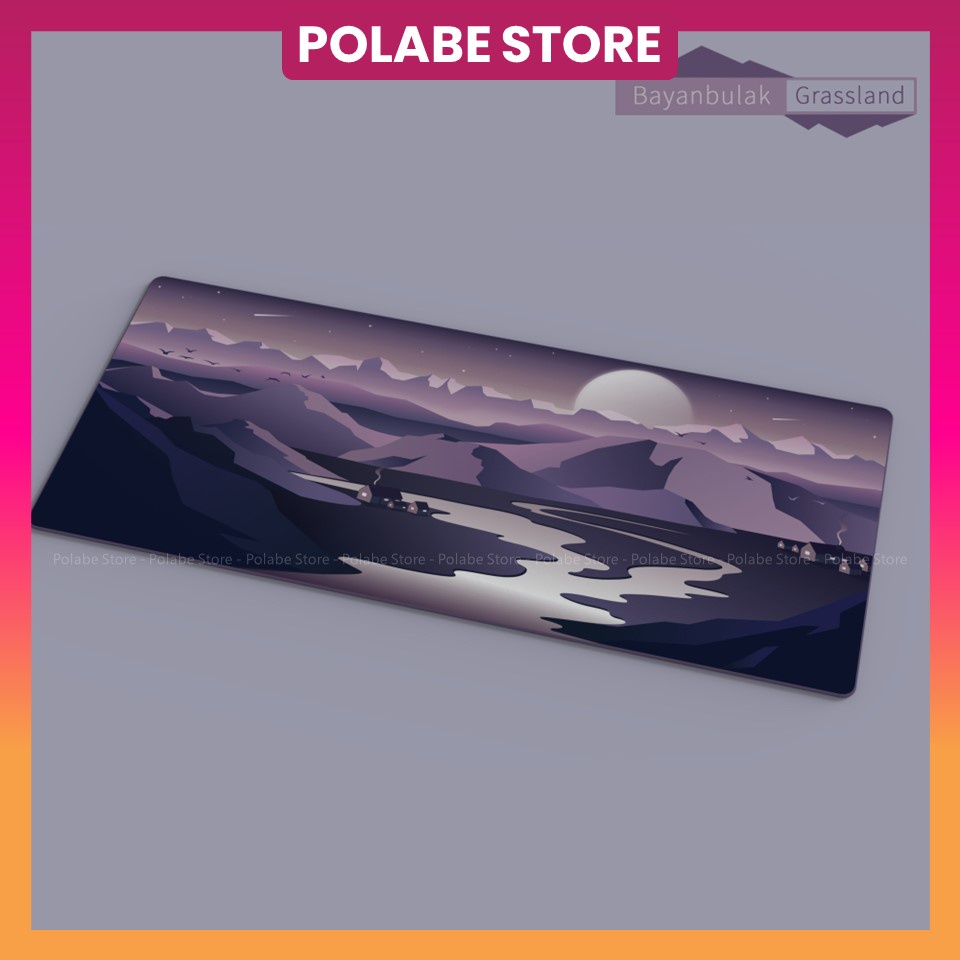 Deskpad Grassland, pad chuột bàn phím cơ 900x400x4mm deskmat lót chuột cỡ lớn - Polabe Store