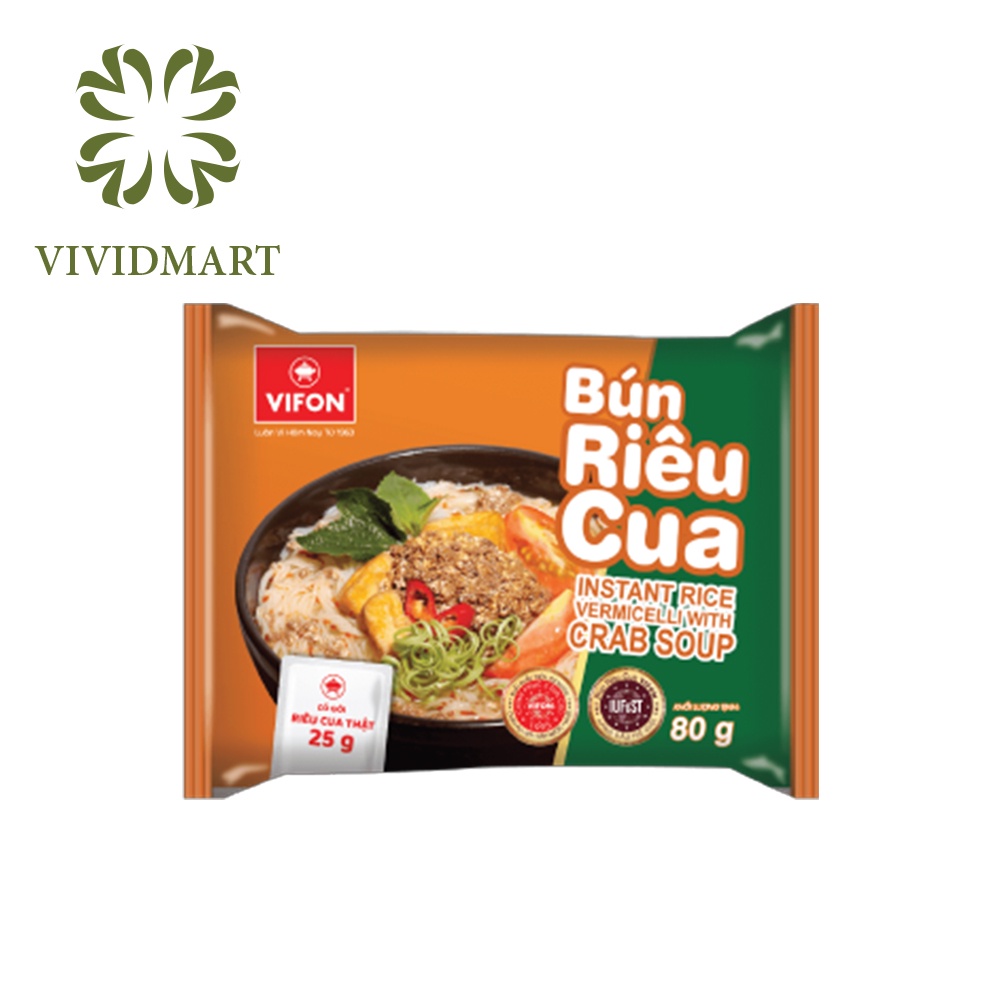 [Gói lẻ] BÚN TÔM (65g), BÚN RIÊU CUA (80g) CÓ TÚI RIÊU CUA THẬT, BÚN GIÒ HEO (65g), BÚN BÒ HUẾ (80g) – VIFON | BigBuy360 - bigbuy360.vn