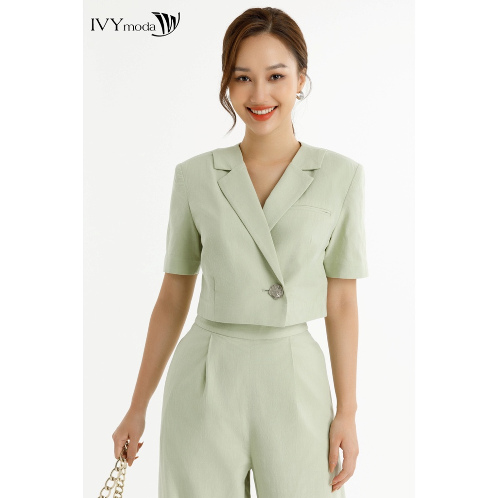 Set áo Blazer và quần suông dài nữ IVY moda MS 61M7502