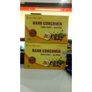 Nano Curcumin Tam Thất Xạ Đen [ CHÍNH HÃNG ] Học Viện Quân Y - Hỗ Trợ Điều Trị Viên Loét Dạ Dày, Tá Tràng