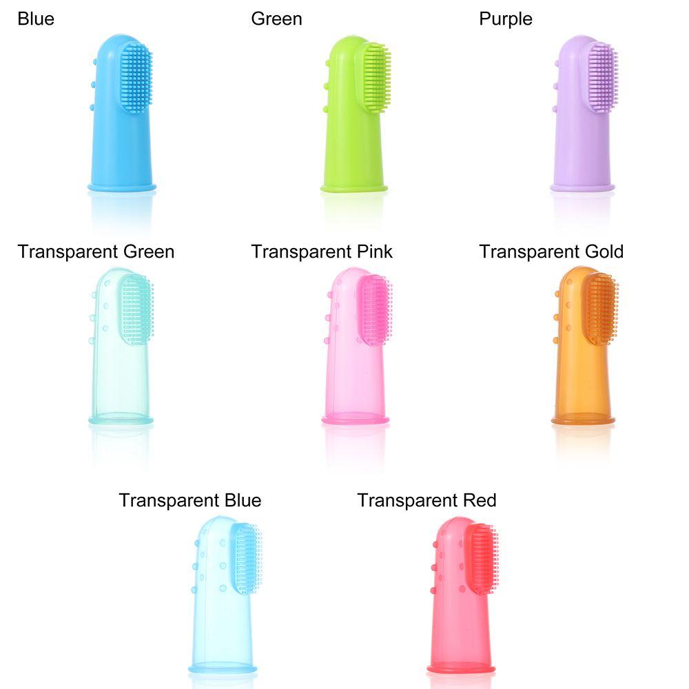 Bàn chải đánh răng đeo ngón tay chăm sóc răng miệng cho thú cưng