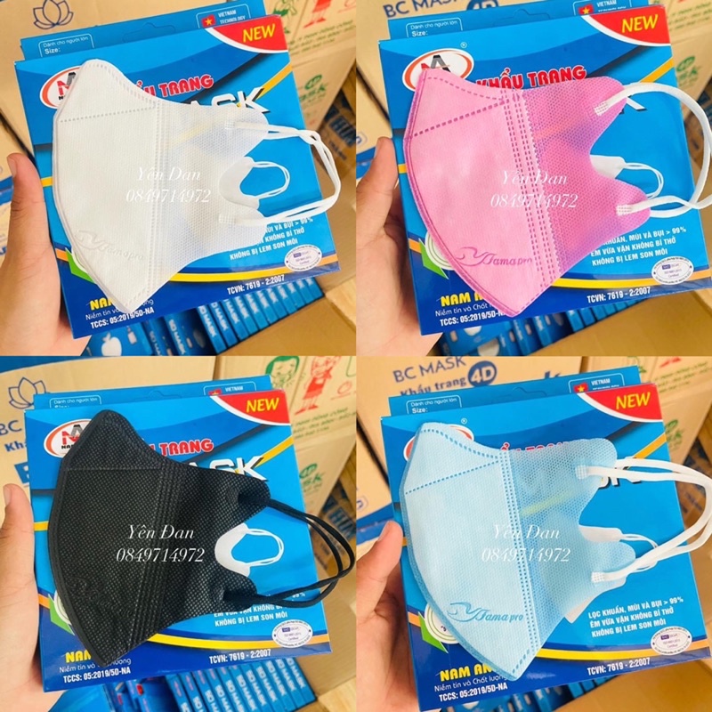 [Buôn Sỉ] Combo 200 Caí Hộp Khẩu Trang 5D Nam Anh