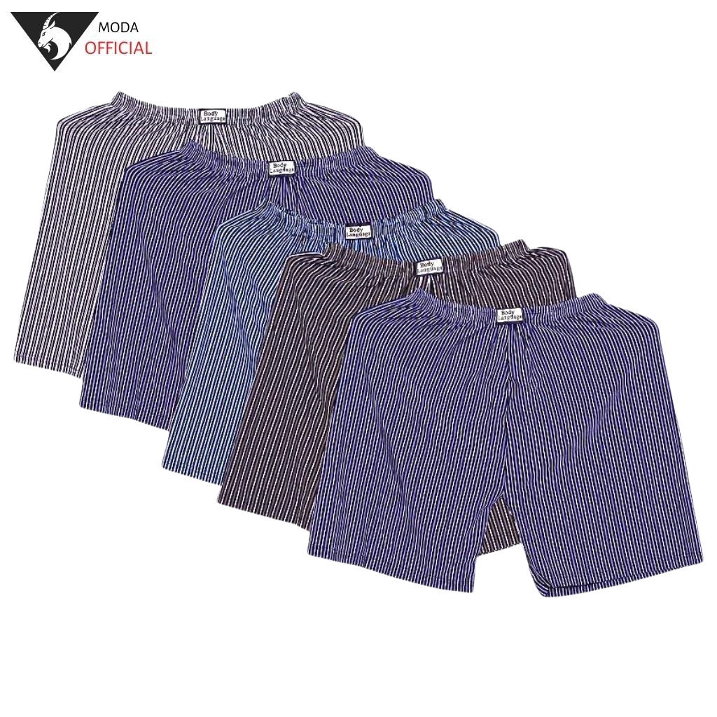 Quần đùi sọc kẻ combo 8 cái - Quần đùi nam MODA mặc nhà, mặc ngủ thoáng mát 5 size từ M-3XL