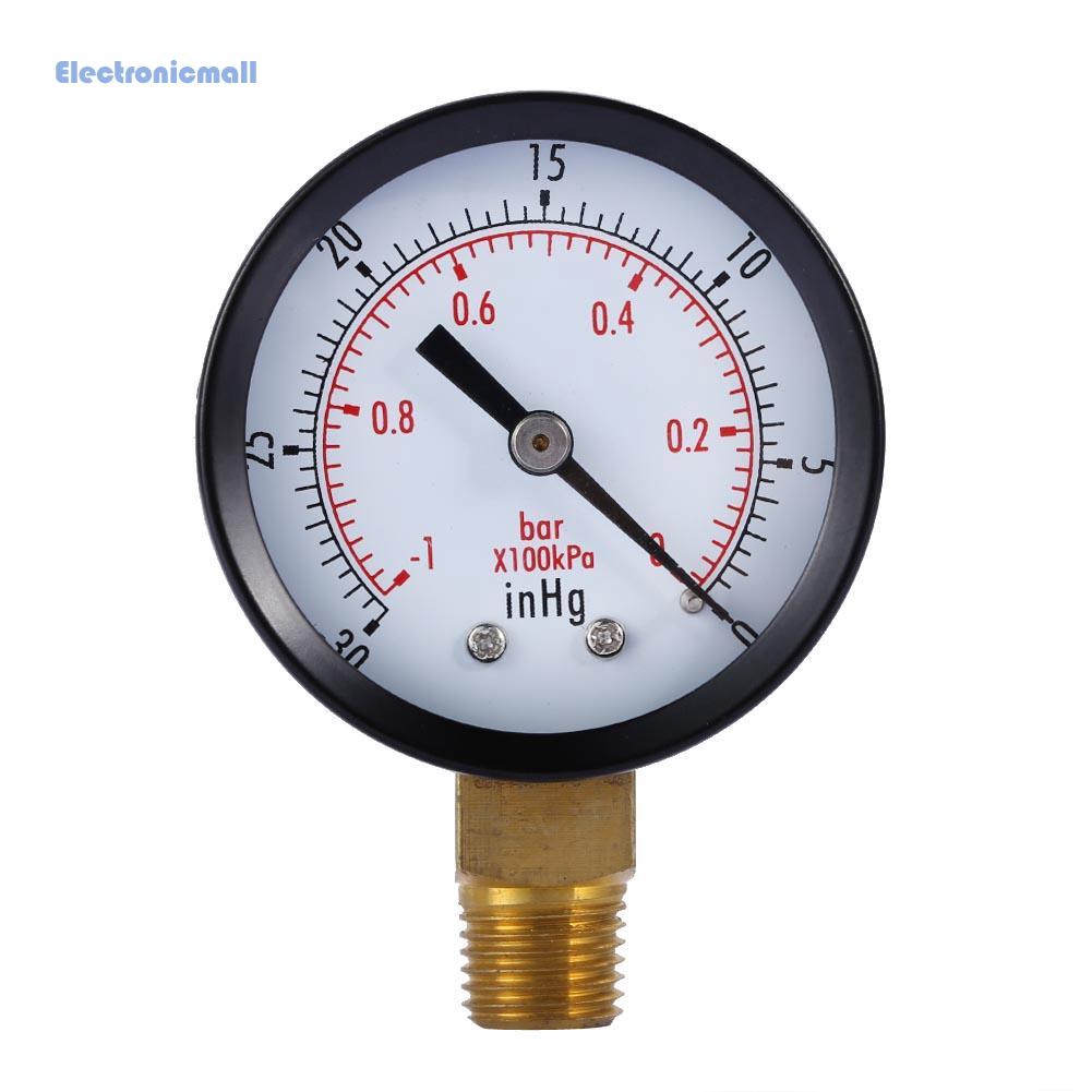 Đồng Hồ Đo Áp Suất Chân Không Blk.Stel 1 / 4 &quot;Npt 30hg / 0ps