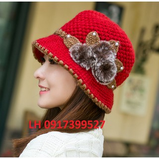 NÓN LEN NỮ MŨ LEN NỮ THỜI TRANG HÀN QUỐC