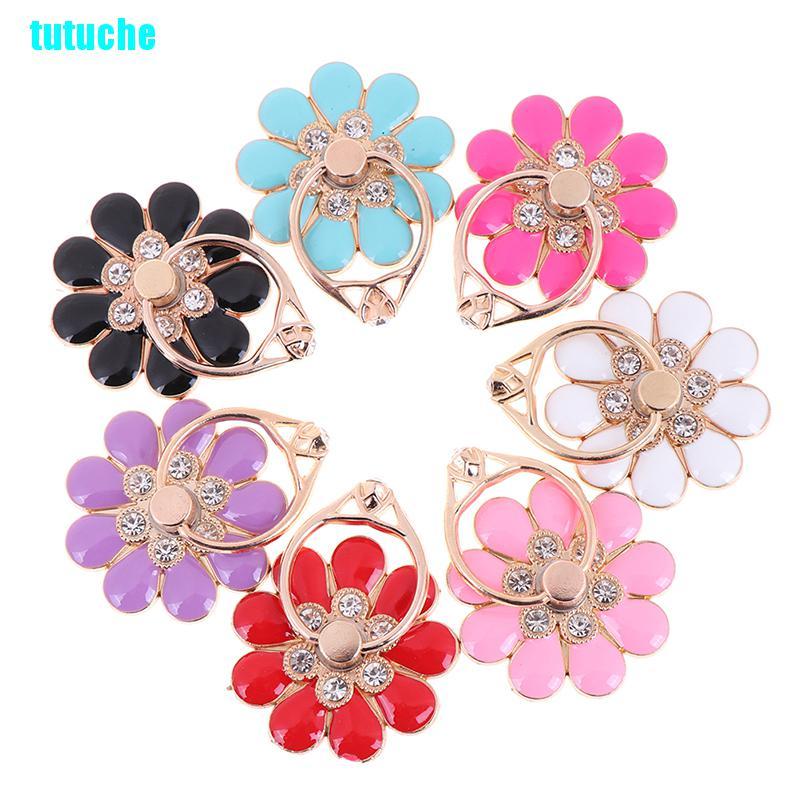 tutu Flower finger ring smartphone colorful metal stand holder phone holder stand